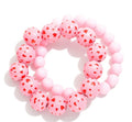 Wood Beads & Hearts Bracelet