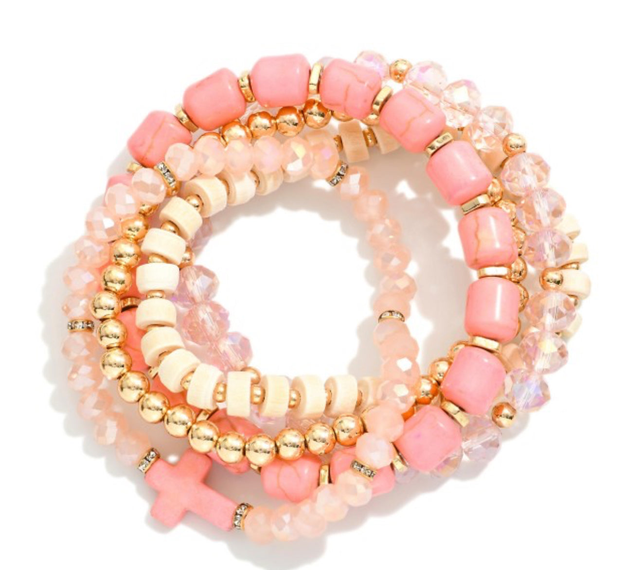 Set of 5 Beaded Bracelets
