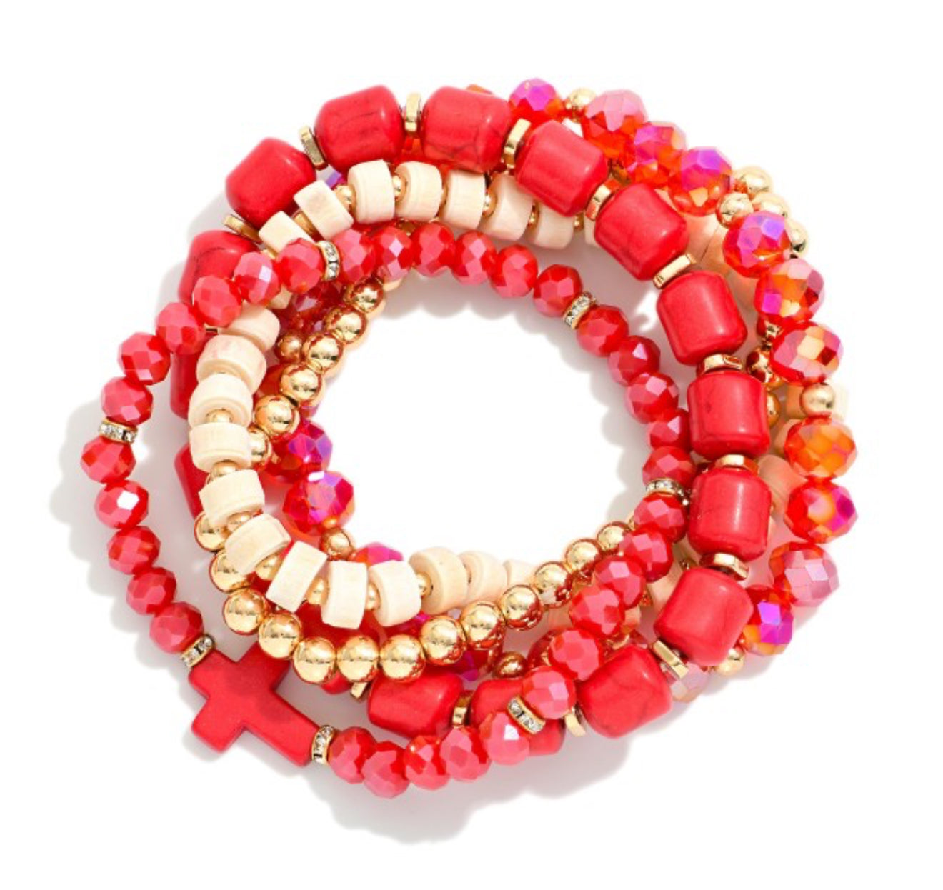 Set of 5 Beaded Bracelets
