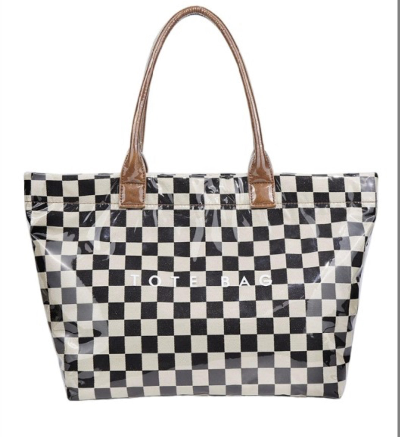 Checkered Tote Bag