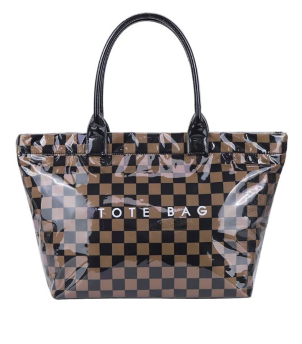 Checkered Tote Bag