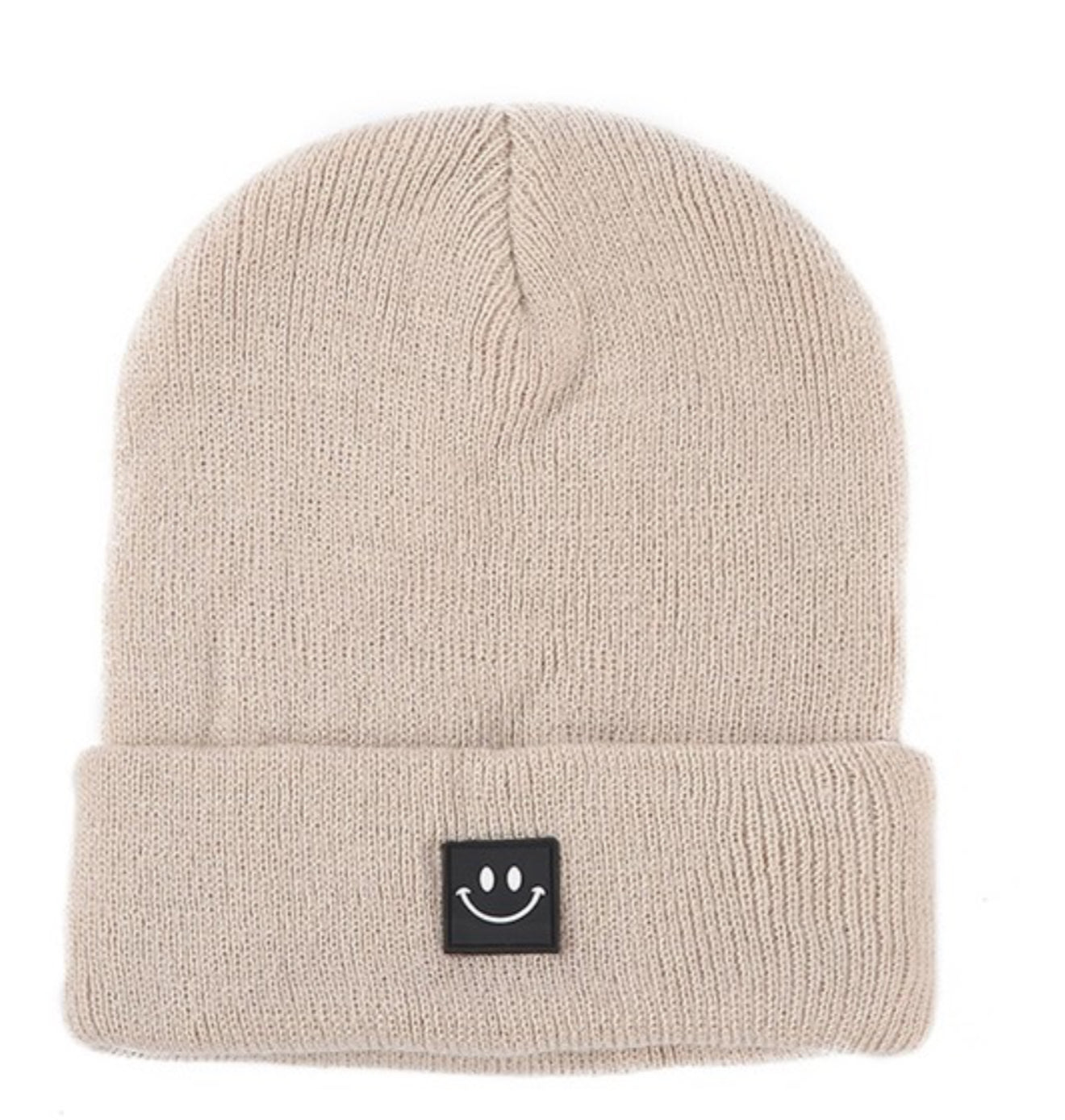 Smiley Face Patch Beanie
