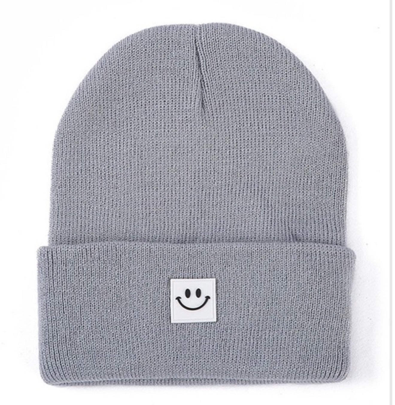Smiley Face Patch Beanie