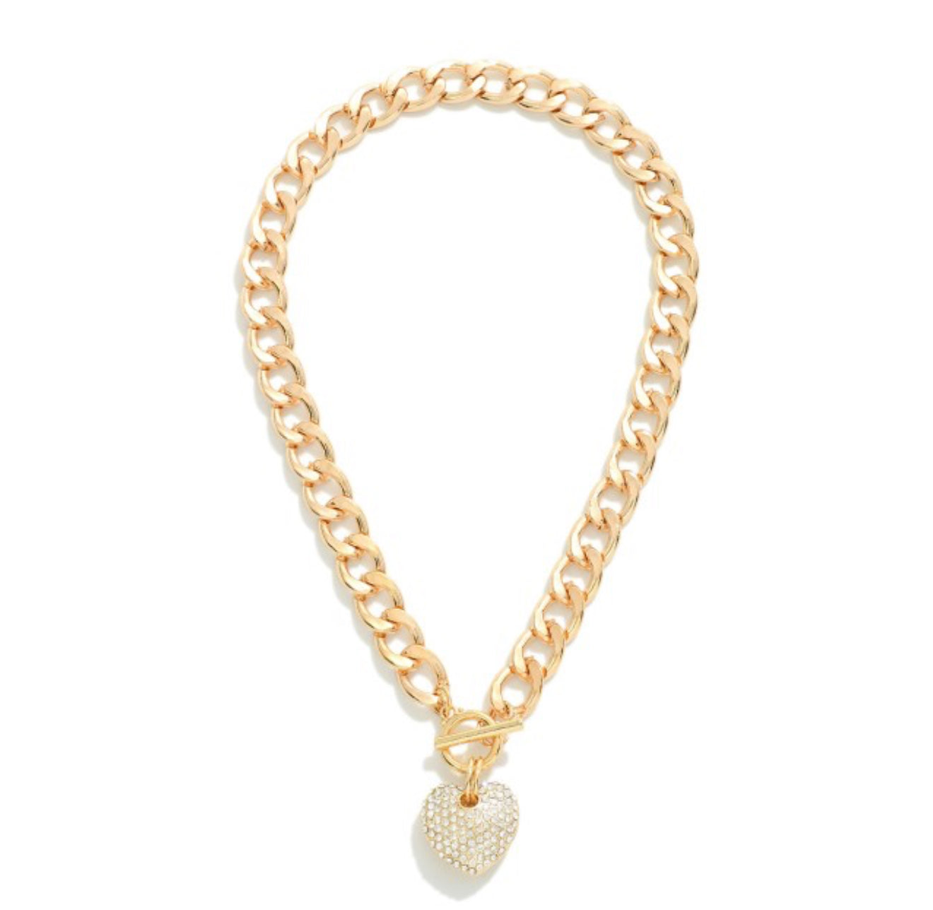 Heart Chain Link Necklace