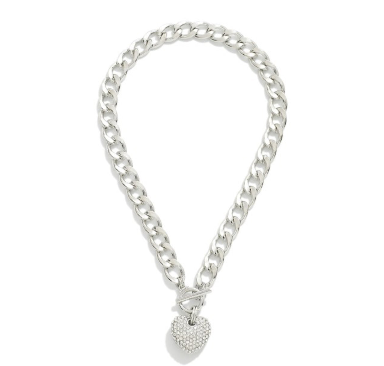 Heart Chain Link Necklace