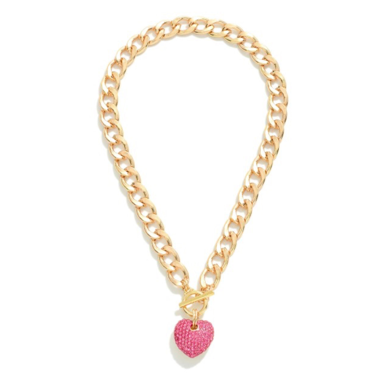 Heart Chain Link Necklace