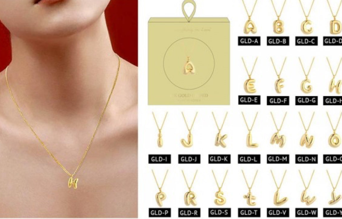 Do Everything In Love Initial Necklace