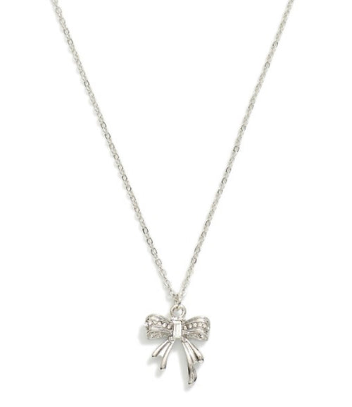 Bow Pendant Necklace