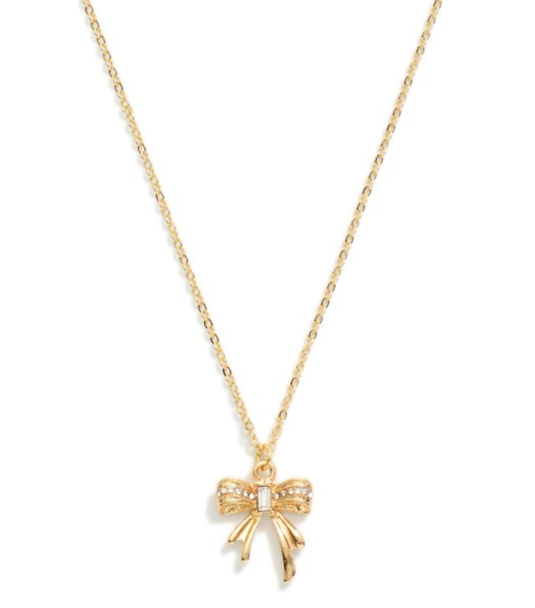 Bow Pendant Necklace