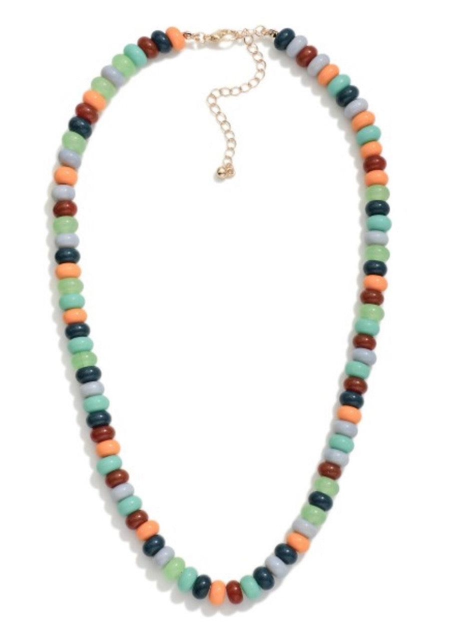 Candy Stone Beaded Necklace