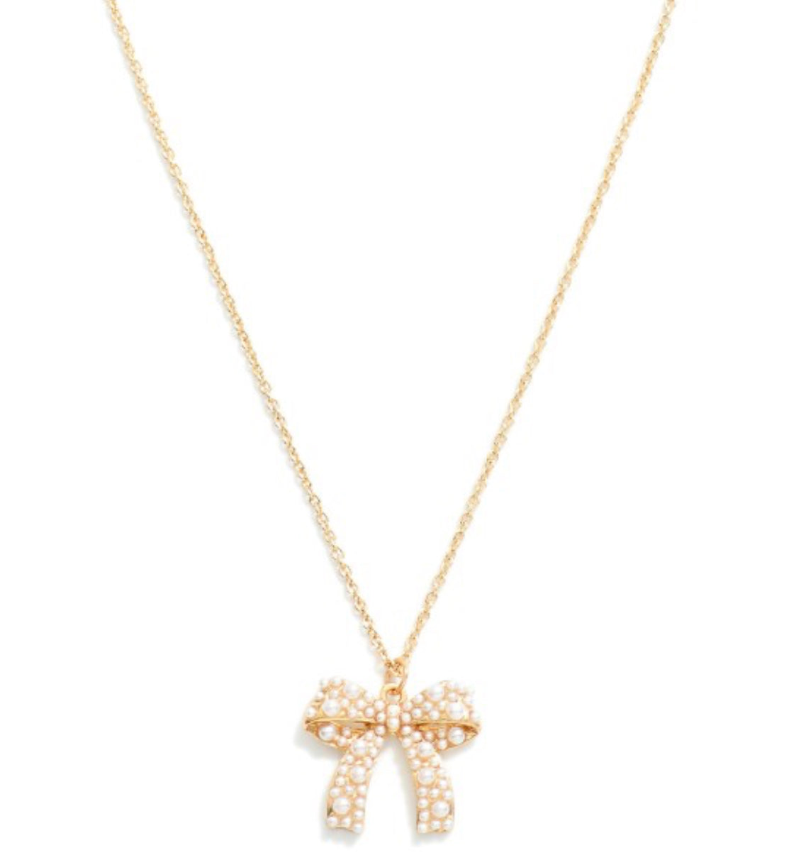 The Pearl Bow Necklace
