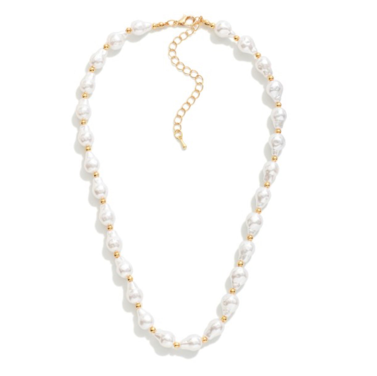 Baroque Pearl Beaded Necklace