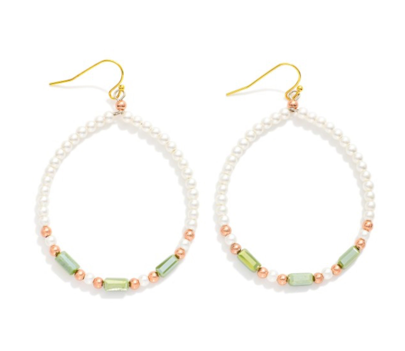 Pearl & Faceted Earrings