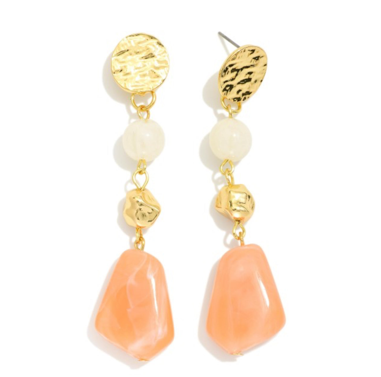 Linked Stone Earrings