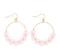 Wire Hoop Drop Earrings