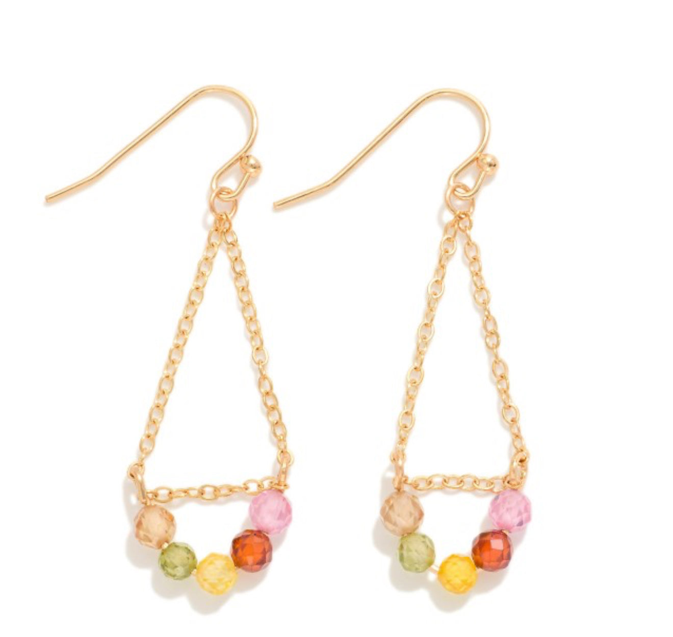 Cubic Zirconia Arch Earrings