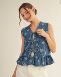 Dainty Denim Vest