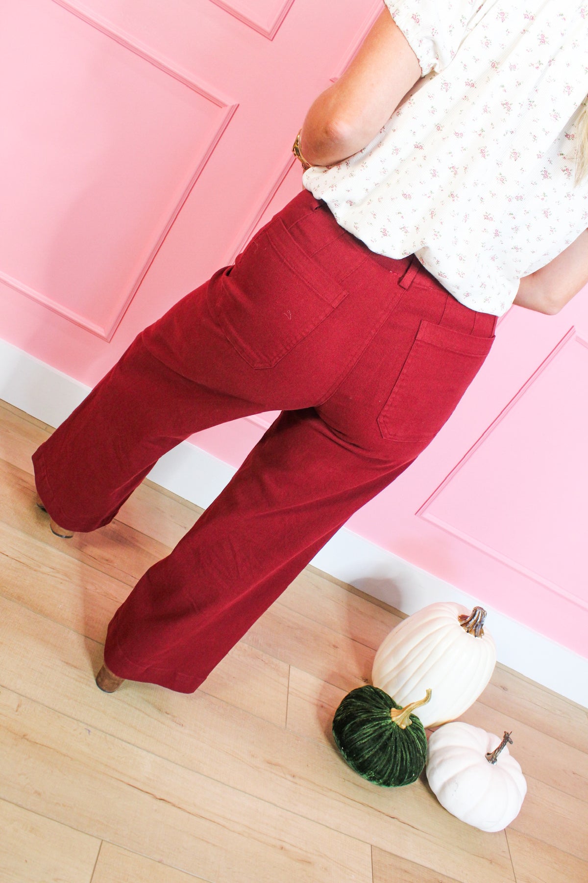 The Daily Darling Pant in Burgundy