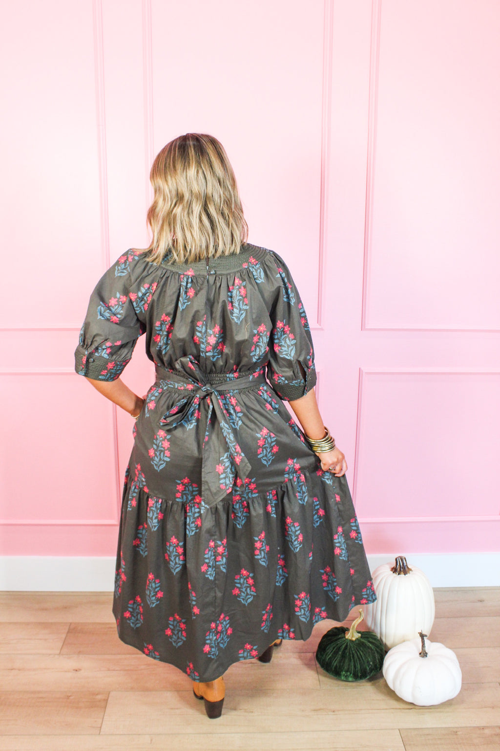 Garden Party Tie-Waist Midi