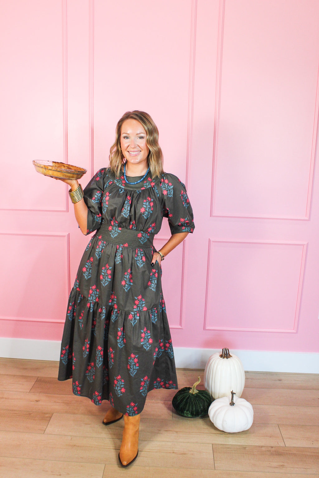 Garden Party Tie-Waist Midi