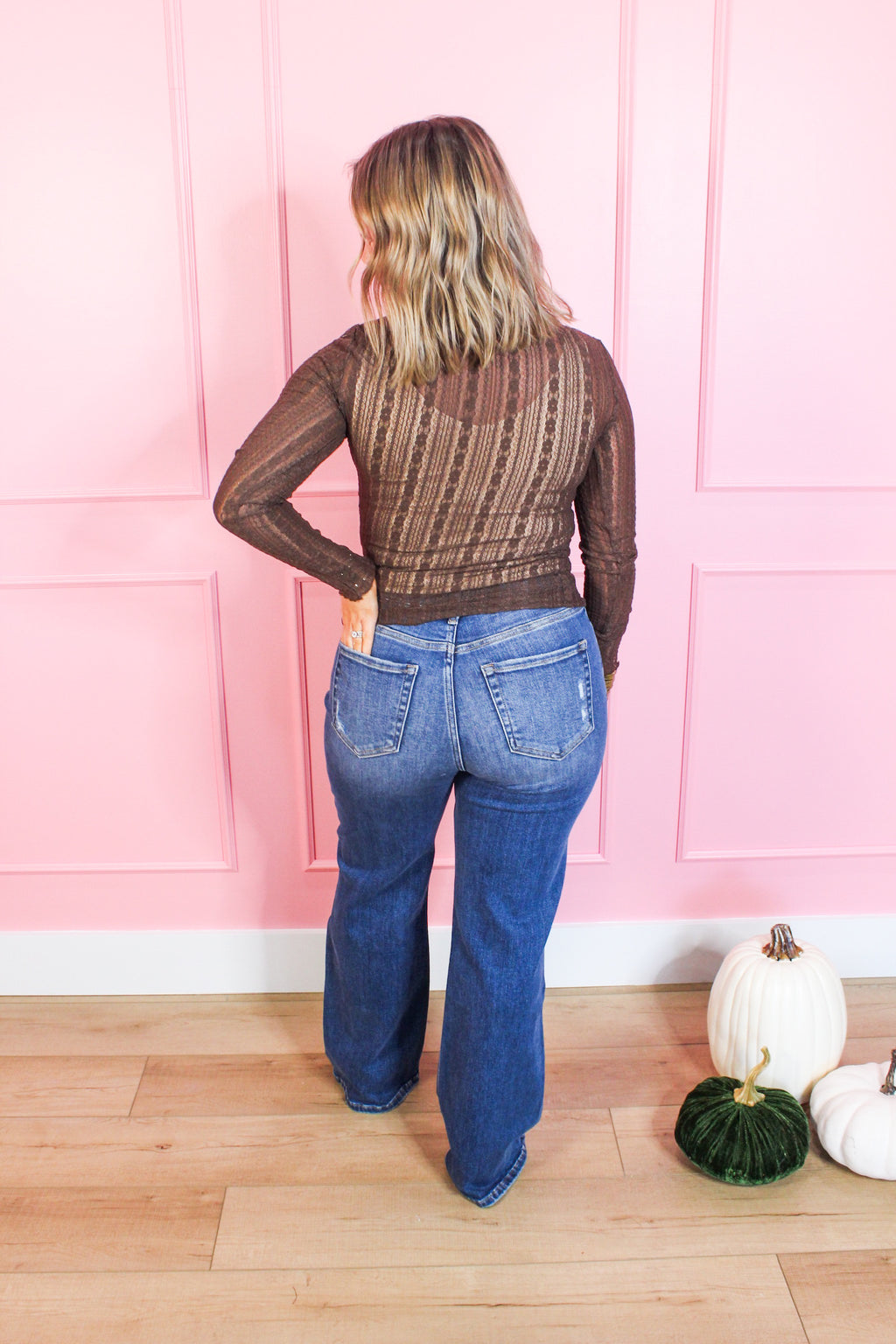 Mocha Mesh Layering Top